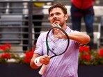 Wawrinka beats Ivashka after rain delay at Italian Open