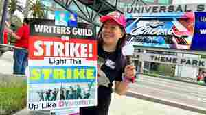 Hollywood writers still going strong, a month after strike began