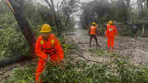 A powerful cyclone has made landfall in Myanmar, killing at least three