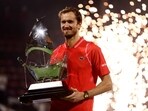 Daniil Medvedev beats Andrey Rublev in Dubai for hard-court hat-trick