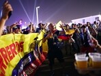 When the beer did flow, at the Al Bidda fan park