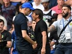 Tuchel on Conte after fiery tussle in Chelsea-Tottenham draw: 'When you shake hands you look into each other's eyes'