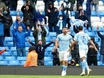 Aguero scores twice on Premier League farewell with City