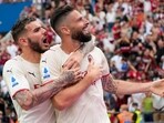 Oliver Giroud helps AC Milan secure 1st Serie A title in 11 years