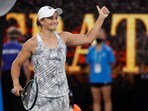 Ash Barty powers on at Australian Open in Rod Laver's house