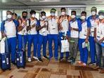 Frenzy, chaos as history-making Indian Olympic contingent returns from Tokyo