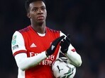 Eddie Nketiah hat-trick fires Arsenal into League Cup semi-finals