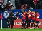 La Liga: Osasuna snatch draw against Barcelona with late stunner