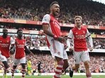 Aubameyang strikes to give Arsenal first league win