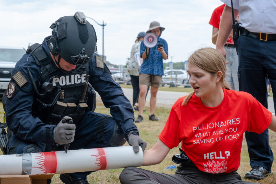 New York Activists Descend on the Hamptons to Protest the Super Rich Fueling the Climate Crisis