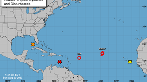 Tropical Storm Emily takes shape in the Atlantic, as storm activity starts to warm up