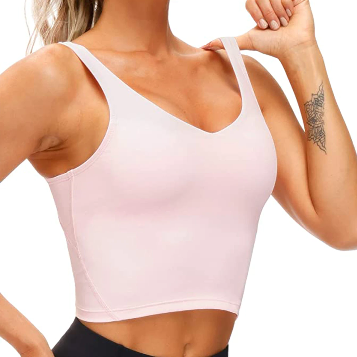 This $22 Longline Sports Bra Doubles as a Workout Top and It Has 20,300+ 5-Star Reviews