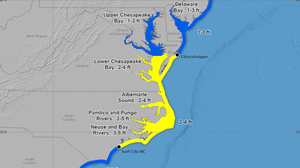 Tropical storm warning puts mid-Atlantic coast under threat of winds and flooding