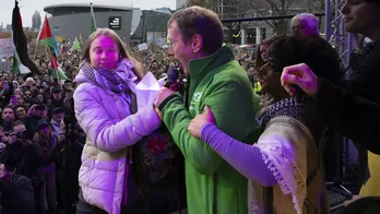 Greta Thunberg interrupted at climate protest after changing the topic to the Israel-Hamas war