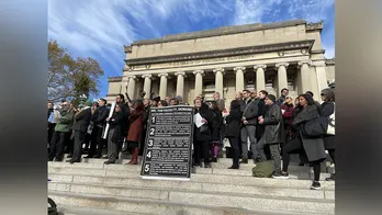 NYC Columbia University faculty and students protest suspension of 2 far-left groups