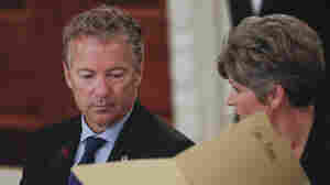 Rand Paul successfully used the Heimlich maneuver on Joni Ernst at a GOP lunch