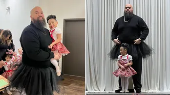 Mom's video of her husband in a tutu at daughter's dance recital hits all the right notes