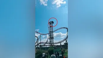 Roller coaster riders stuck 100 feet in air ride breaks down: video