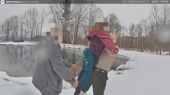 Vermont State Trooper plunges into freezing waters to save 8-year-old: video