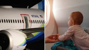 Parents urged to reconsider holding babies on flights after Alaska Airlines door blowout