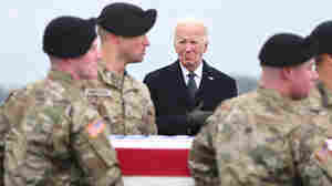 Biden attends the dignified transfer at Dover for service members killed in Jordan