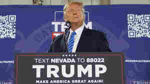 On Caucus Day in Nevada, Trump's pitch is all about November