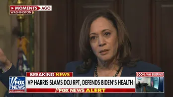 Kamala Harris angrily attacks special counsel who spotlighted Biden memory lapses as 'politically motivated'