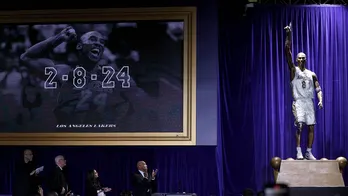 First of 3 Kobe Bryant statues unveiled outside Lakers' arena in emotional ceremony