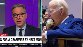 Jake Tapper surprised by Biden revealing possibility of cease-fire while eating ice cream