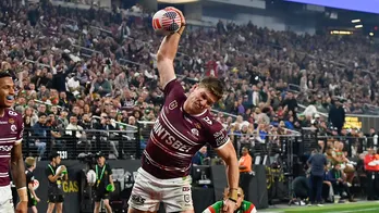 Rugby star takes page out of Rob Gronkowski's book after try as NRL dazzles in Las Vegas