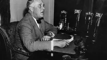 On this day in history, March 12, 1933, FDR gives his first 'fireside chat' radio address