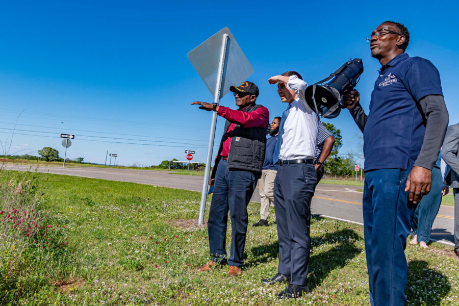 In Alabama Visit, Buttigieg Strays Off The Beaten Path. Will It Help Shiloh, a Flooded Black Community?