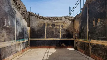 Archaeologists make 'stunning' find of banquet hall in Pompeii