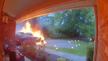 Maryland family's SUV bursts into flames while they slept, video shows: 'We were terrified'