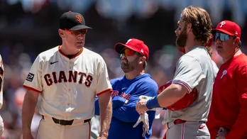 Phillies, Giants' benches clear after sequence of close pitches nearly hit Phillies' Bryce Harper