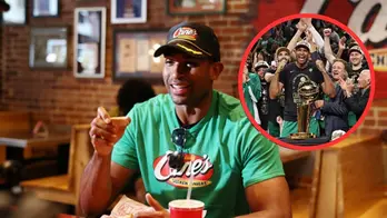 Celtics Player Celebrates NBA Title With Shift At Raising Cane's