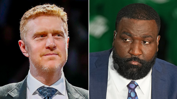 Kendrick Perkins calls Brian Scalabrine 'coward' after former teammate claims he's banned from Celtics parade