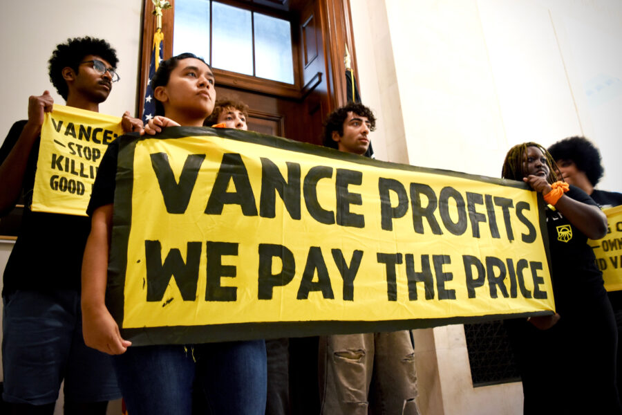 ‘Vance Profits, We Pay The Price’: Sunrise Movement Protests J.D. Vance Over Billionaire Influence and Calls on Kamala Harris to Take Climate Action