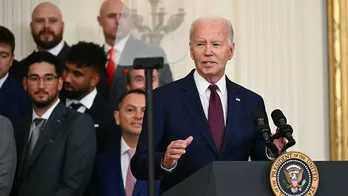 President Biden asks for direction during Rangers' World Series celebration at White House: 'What am I doing?'