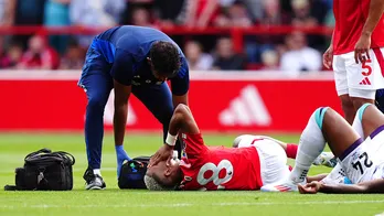 Nottingham Forest player suffers gruesome leg injury in opening minutes of Premier League opener