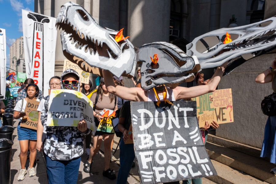 New York City Youth Strike Against Fossil Fuels and Greenwashing in Advance of NYC Climate Week