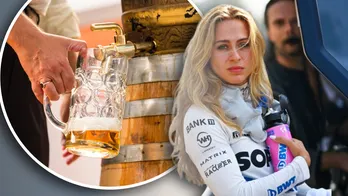 Racecar Driver Sophia Floersch Handles Oktoberfest Beer Keg-Tapping Duties Like A Champ