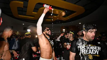 Padres' Fernando Tatis Jr. dances shirtless in locker room celebration after winning wild-card series